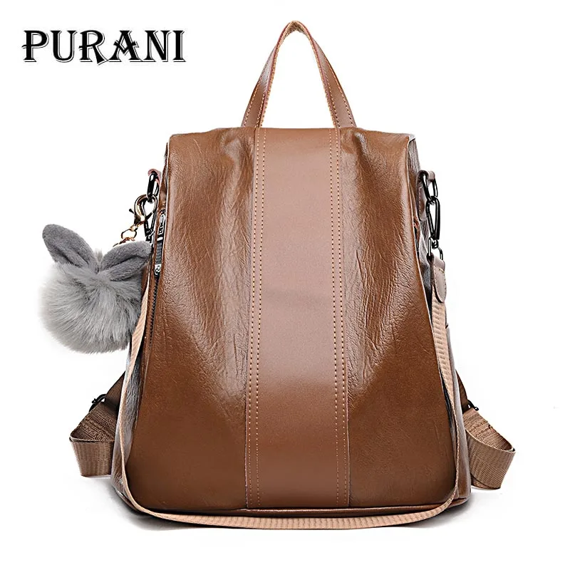 

New Women's Backpack High Quality Durable Waterproof Soft PU Fashion Casual School Travel Shopping Shoulder Bag Mochila De Mujer