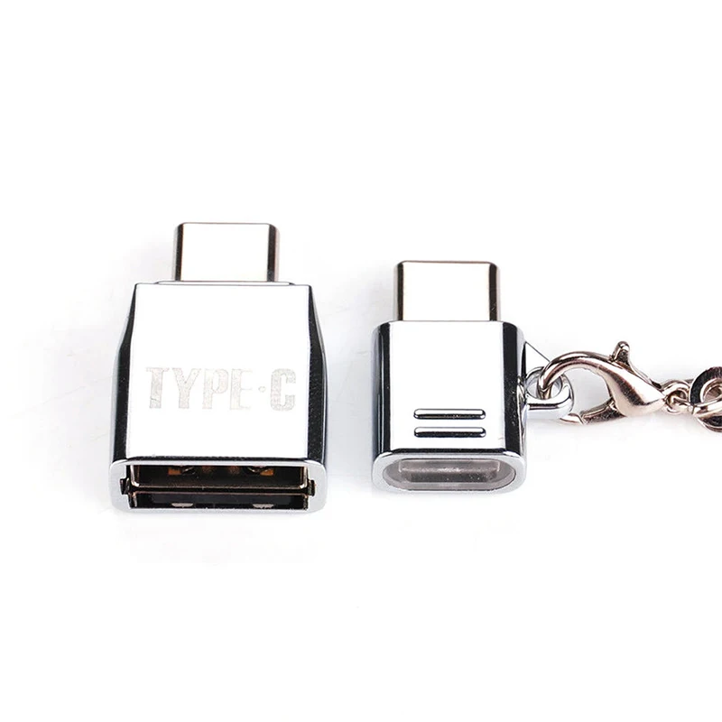 Металлический комплект адаптеров для ключей с разъемом Type C Mini Micro USB на и OTG