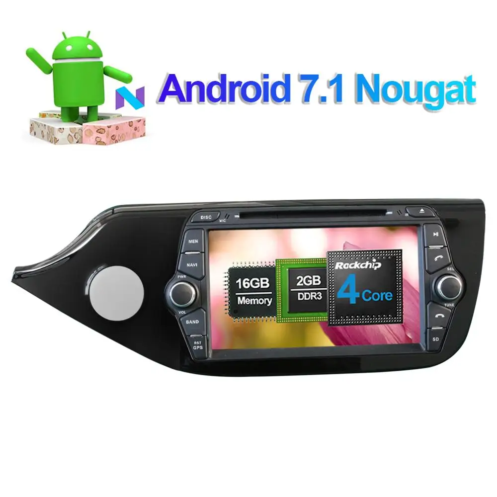 Cheap 8 Inch 4GB RAM Android 8.0 Octa Core Car GPS Navigation Auto Radio Stereo For Kia Ceed 2012- CD DVD Multimedia Player Head Unit 2