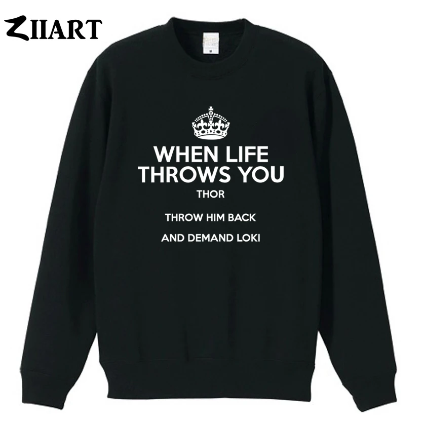 imperial crown when life throws you thor throw him back and demand loki