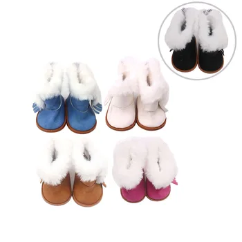 

18 inch Girls doll shoes Winter plush ankle boots American new born accessories Baby toys fit 43 cm baby s151