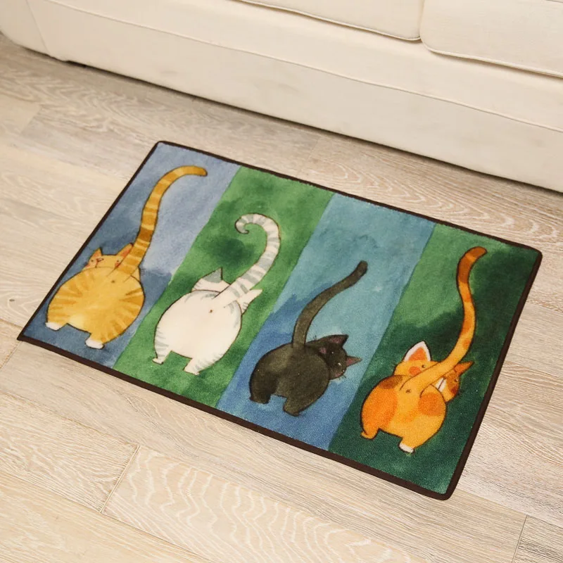 

New Creative Cat Pattern Bath Mat Rug In The Toilet,High Quality Anti Slip Carpet Bathroom Mats,Bathroom Mats And Rugs Alfombra