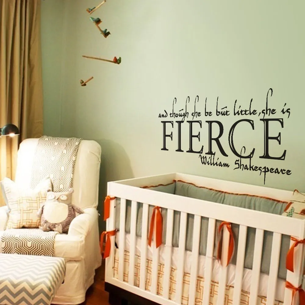 And Though She Be But Little She Is Fierce Shakespeare Quote Baby