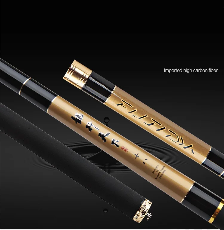 Super Hard Taiwan Fishing Rod 19 Tune Carbon Ultra Light Fishing Hand Pole 2.7/3.6/3.9/4.5/5.4/6.3m Stream River Fishing Cane