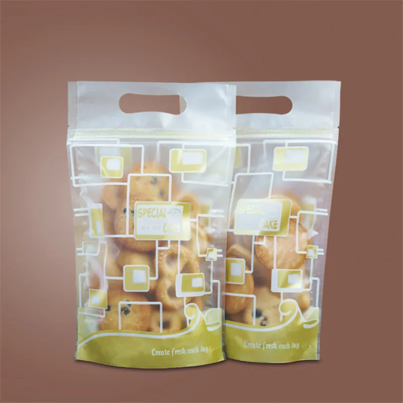 3000pcs/lot Baking bag cookies biscuits zipper bags