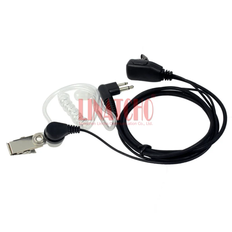 2 pin air tube ear earpiece mic two way radio GP308 GP350 GP2000 walkie talkie headphone headset