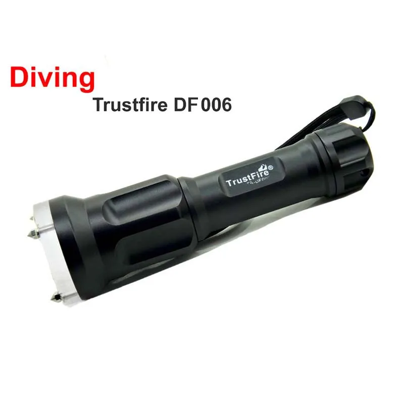 Дайвинг TrustFire DF006 XM-L2 Водонепроницаемый светодиодный светильник магнетронный переключатель Подводный фонарь вспышка светильник(на 18650 батареи) DF-006