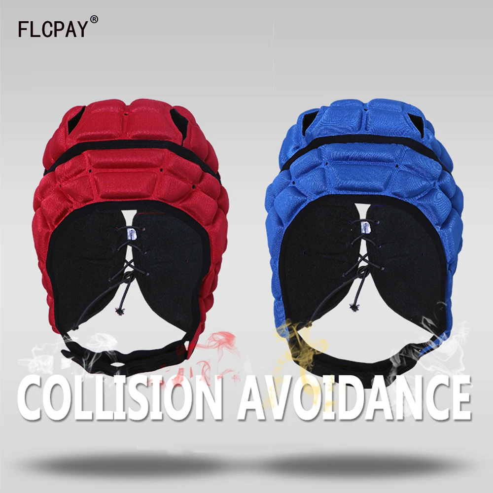 

New Child Goalkeeper Helmet Rugger Roller Skating Helmet Good Design Thickened EVA Anti-Collision Support Soccer Protection Gear