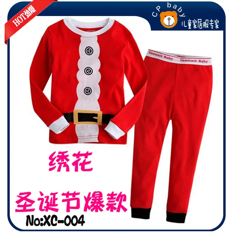 2013 New Arrival Pajama Set 100% Cotton Christmas Children Sleepwear Suit Korean Fashion Brand Tracksuit Clothing 6sets |