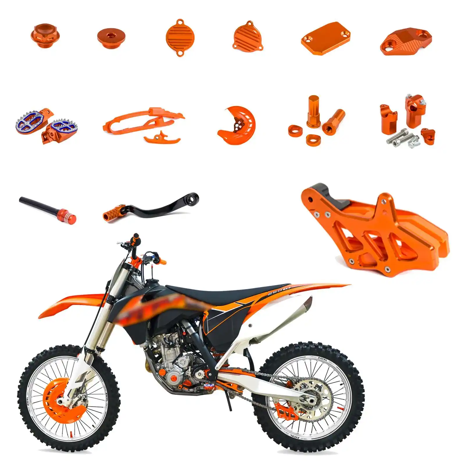 Detail Feedback Questions about Motocycle CNC Refit High strength Full Eye  catching Parts For KTM 250 EXC F XCF W SX F 2014 2015 2016 on  Aliexpress.com ...