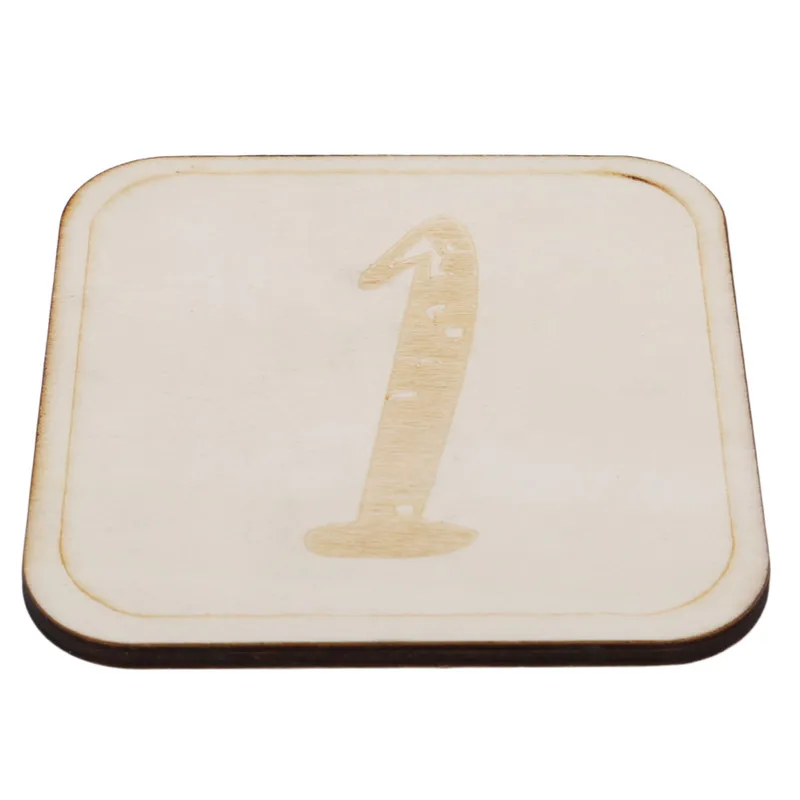 В скандинавском стиле деревянные памятные карты для дня рождения ...