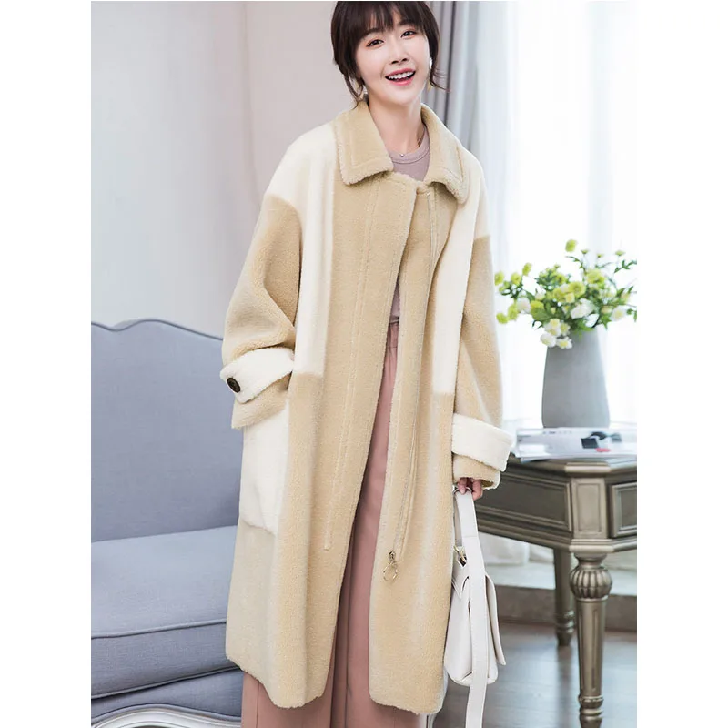 Automne Vêtements Hiver Coréen Daim Camel Manteau Zt923 De Femme Femmes Vintage Fourrure En 100Laine 2018 Doublure Veste Réel tsQxdrCh