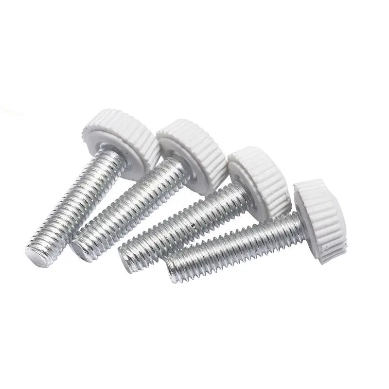 10pcs M4 plastic hand twist screw knob handle grip bolt knurled round