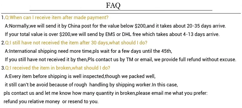 buyer FAQ