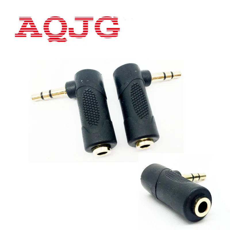 3.5mm 90 Degree 3 Pole Right Angle Female To Male Audio Stereo Plug L