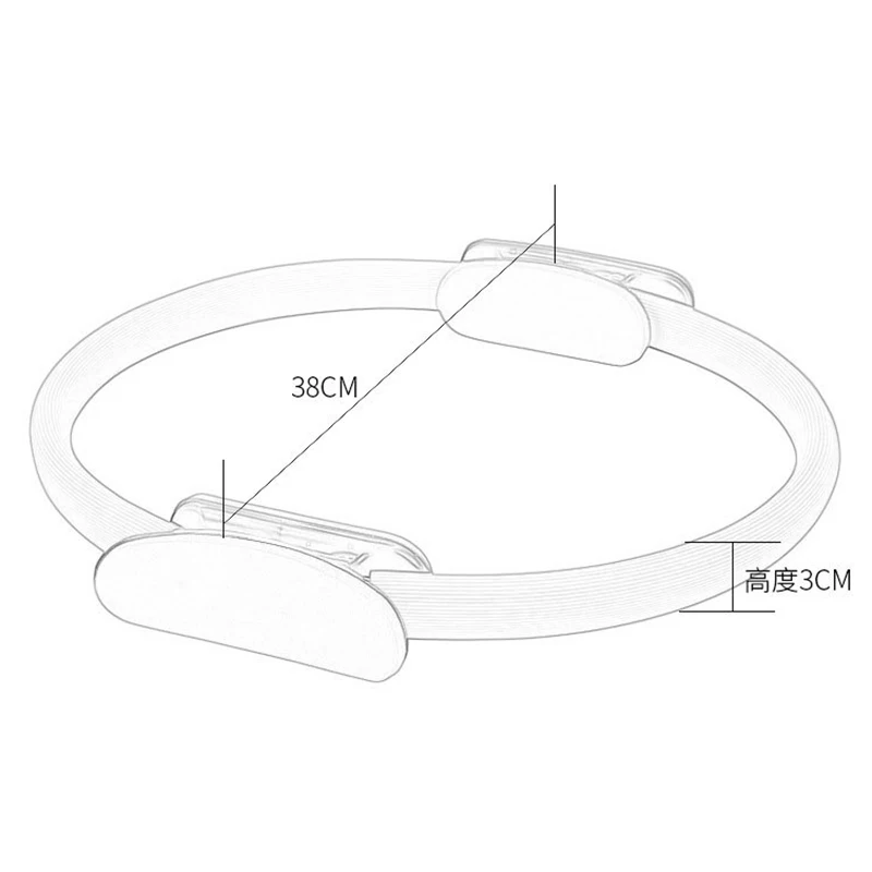 Двойное сцепление тренировочное кольцо для йоги пилатеса для мышц набор для упражнений волшебный круг мышцы тело йога фитнес похудение пластичность инструмент