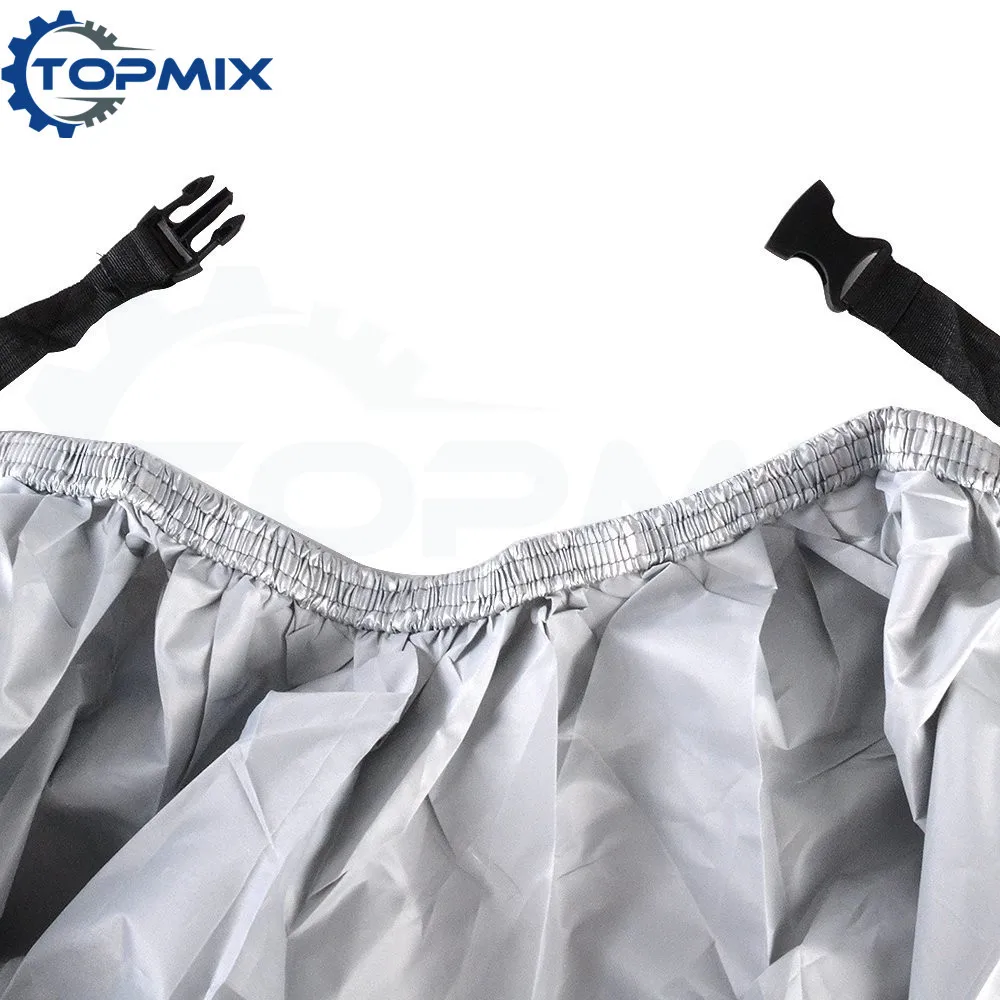 Motorcycle cover blacksilver 6