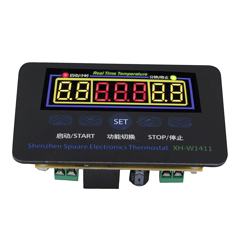 

Digital Thermostat control W1411 220V switch temperature thermometer controller Start stop value with waterproof probe 39%off