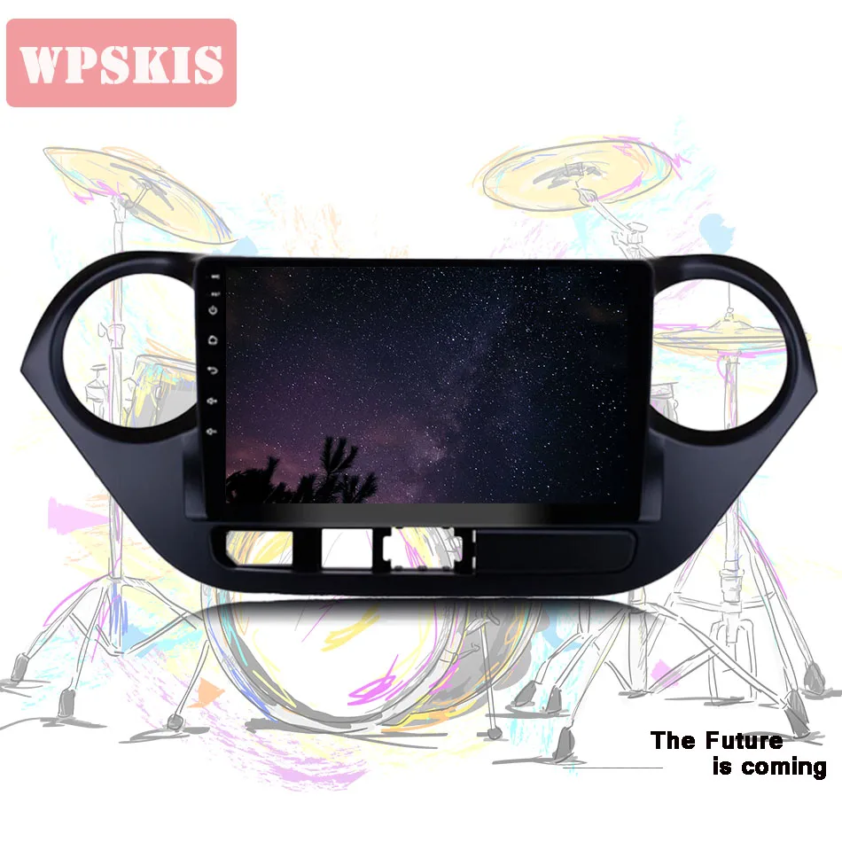 Clearance Android 9.0 4+64G Car DVD Player for Hyundai I10 10 2013+ GPS navigation multimedia satnav stereo radio tape recorder Head Unit 1