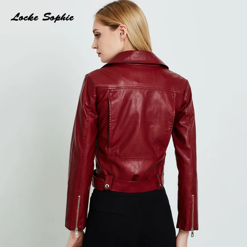 Women's Plus size short jacket coats 2019 Autumn faux fur PU Leather zipper Splicing Small Jacket ladies Skinny locomotive coats