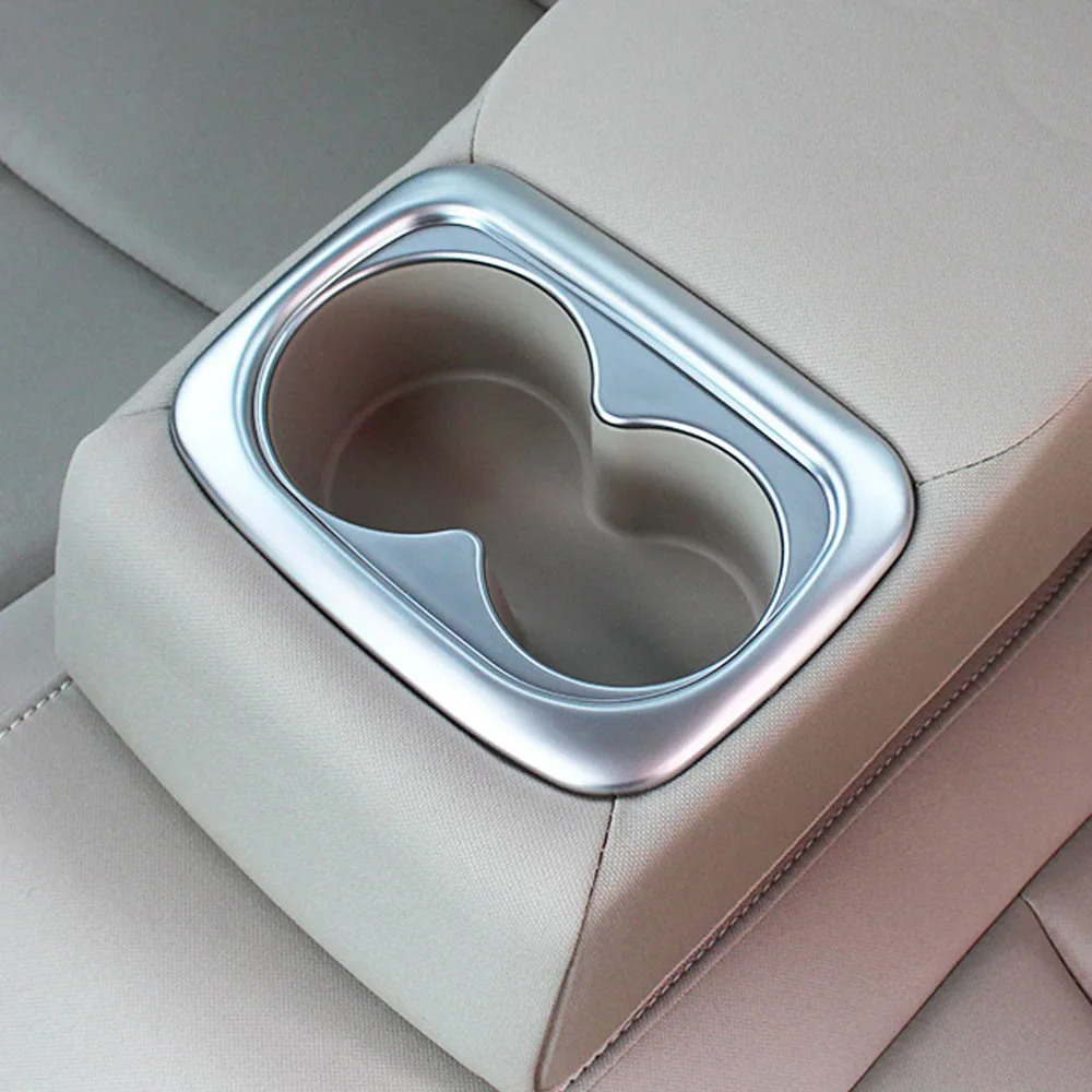 

Car Cup Holder Cover Trim for for Honda CIVIC 2016 2017 2018 2019 Accessories car styling Rear armrest water cup slot sequins