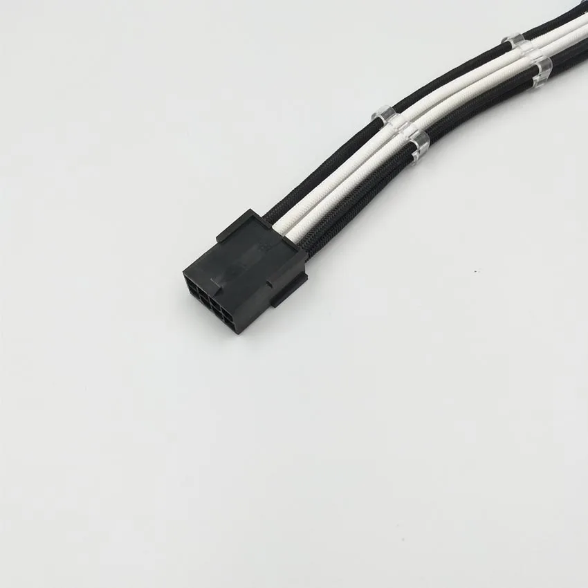 PCI-E 8Pin White_Black_extension_cable_3