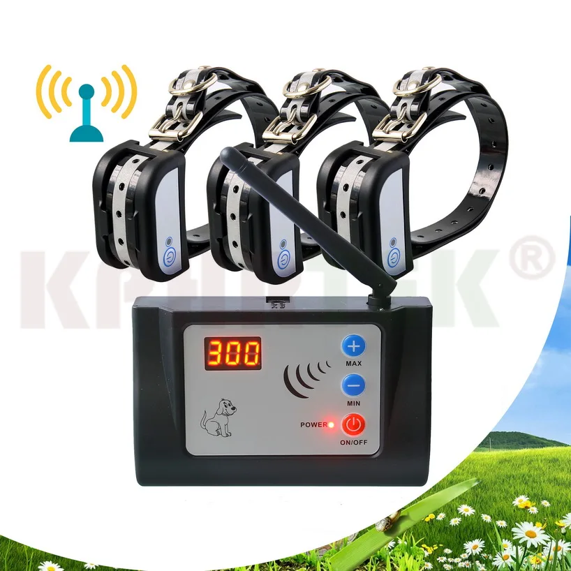 Wireless Dog Fence NoWire Pet Containment System Rechargeable