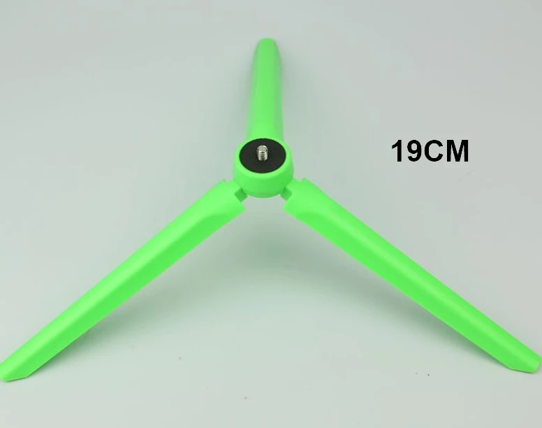 Универсальный маленький красочный мини-штатив портативный легкий штатив-подставка держатель для цифровой камеры селфи-палка смартфонов - Цвет: 19CM Green Tripod