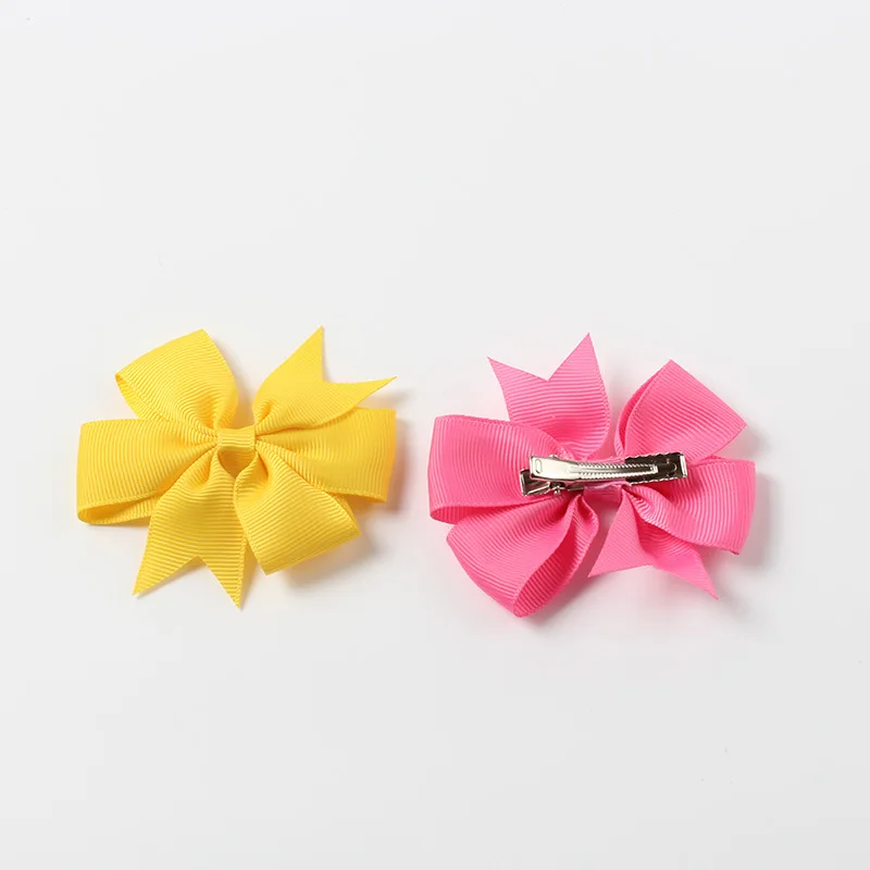 20pcs/lot Girls Ribbon Bow Clips Women Hair Accessories - Uniqwear