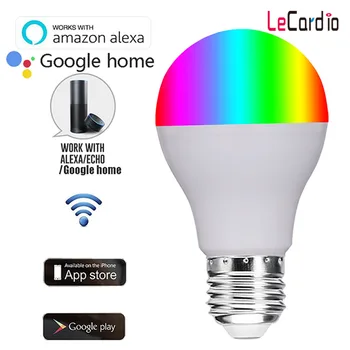 

New Led Wifi Bulb 11W Magic Lamp Spotlight Bulb Wifi Control Holiday Lighting 16 Million Multi Colors, Compatible with Alexa