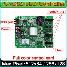 TF-QS2 полноцветный СВЕТОДИОДНЫЙ знак контрольной карты, U диск контрольной карты, Hub75 порт RGB светодиодный контроллер