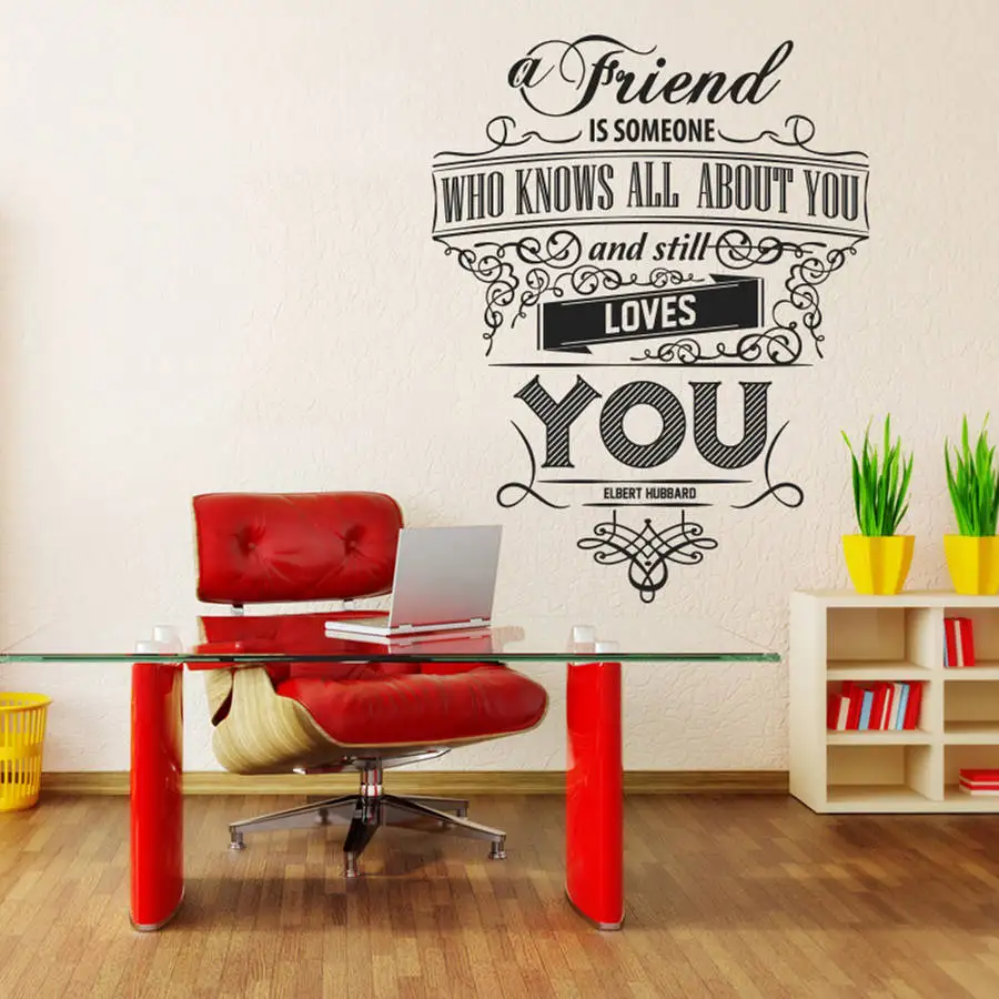 New Design DIY Wall Decals A Friend Is Someone Who,,,Creative Wall
