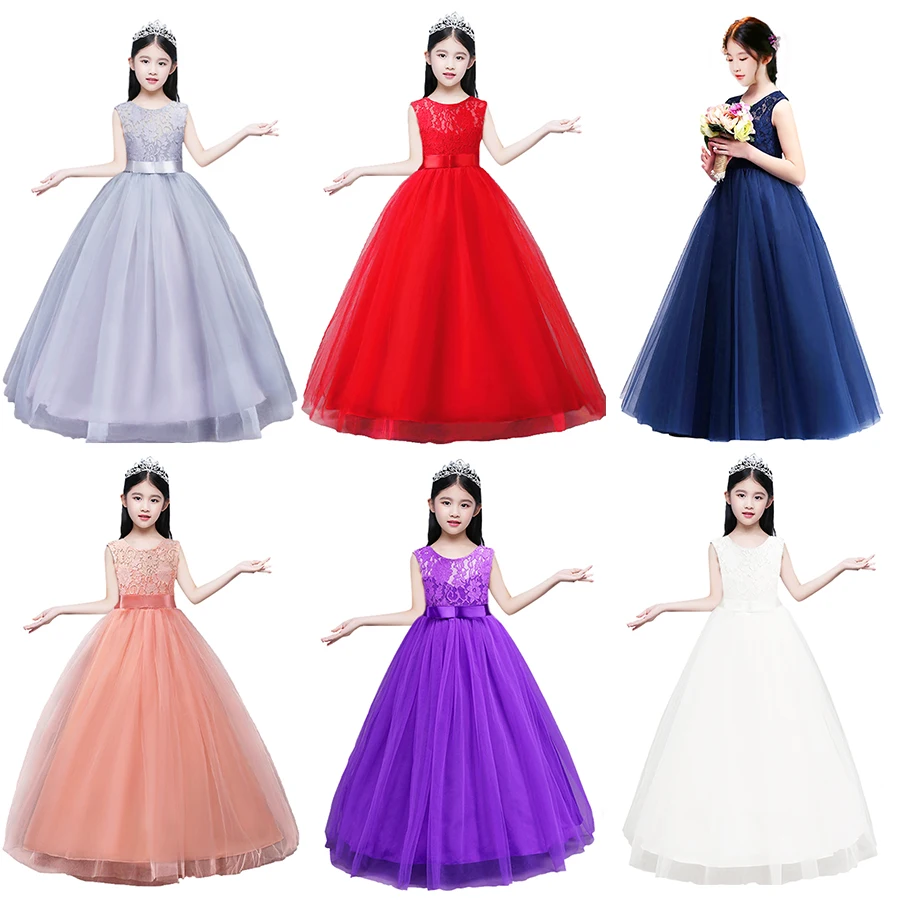 vestido para criança longo