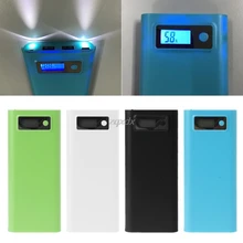 Dual USB 8x 18650 Battery DIY Holder LCD Display Power Bank Case Box For iphone