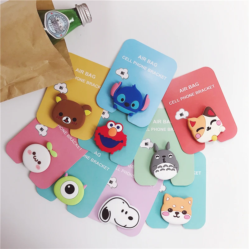 

3D phone Support Ring Bracket Base Holder Stand Finger Popular Expanding stand Phone Bracket Cartoon Cute universal ring holder