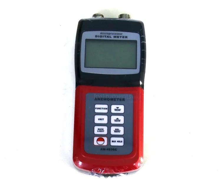 AM-4836C Multi-functional Anemometer Wind Speed Tester Air Velocity Meter Temperature Measurement   03
