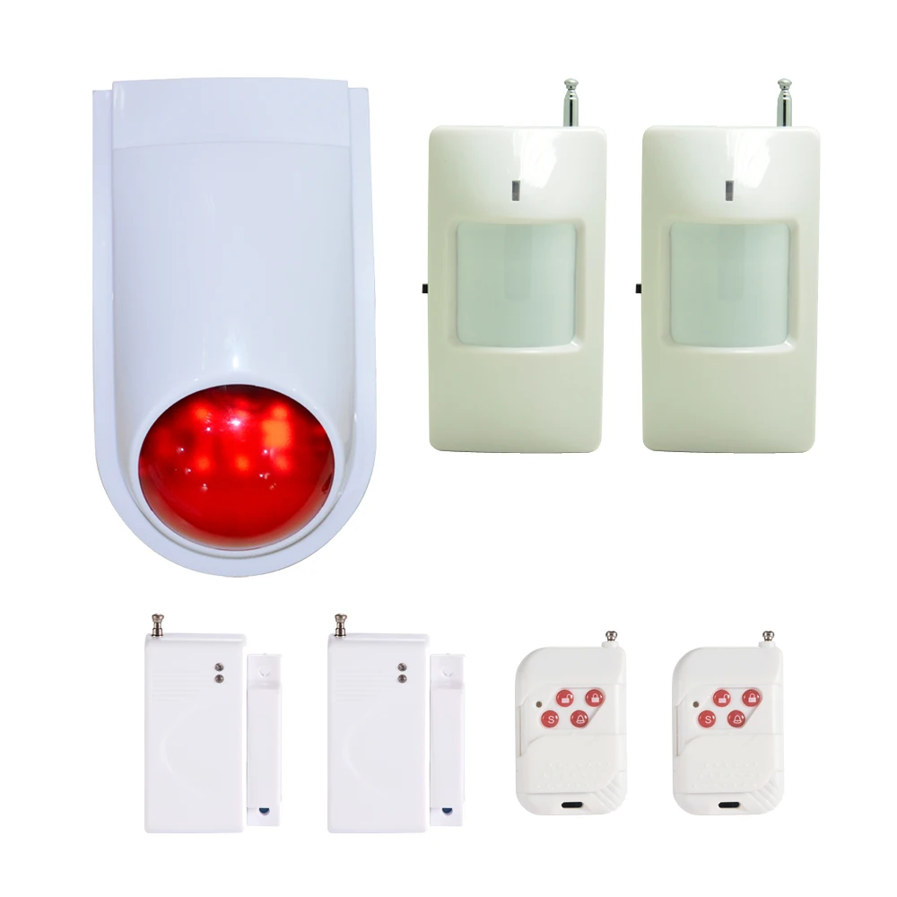 1 Set Spot font b Alarm b font System Wireless PIR Motion sensor and Door contact