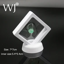 PET мембранное Ювелирное кольцо подвеска Дисплей Стенд держатель Bague упаковочная коробка защита ювелирных изделий и камней плавающий презентационный чехол