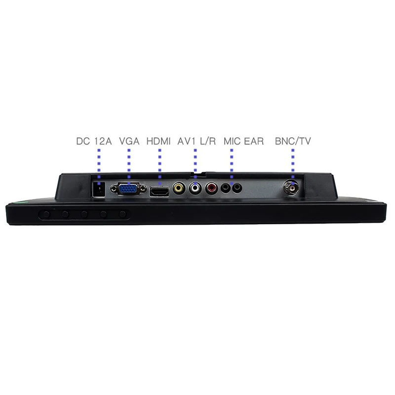 11.6 Inch TFT LCD HD Monitors 1366x768 Resolution HDMI VGA BNC AV Input For Computer DSLR DVD PC CCTV Camera with Speaker