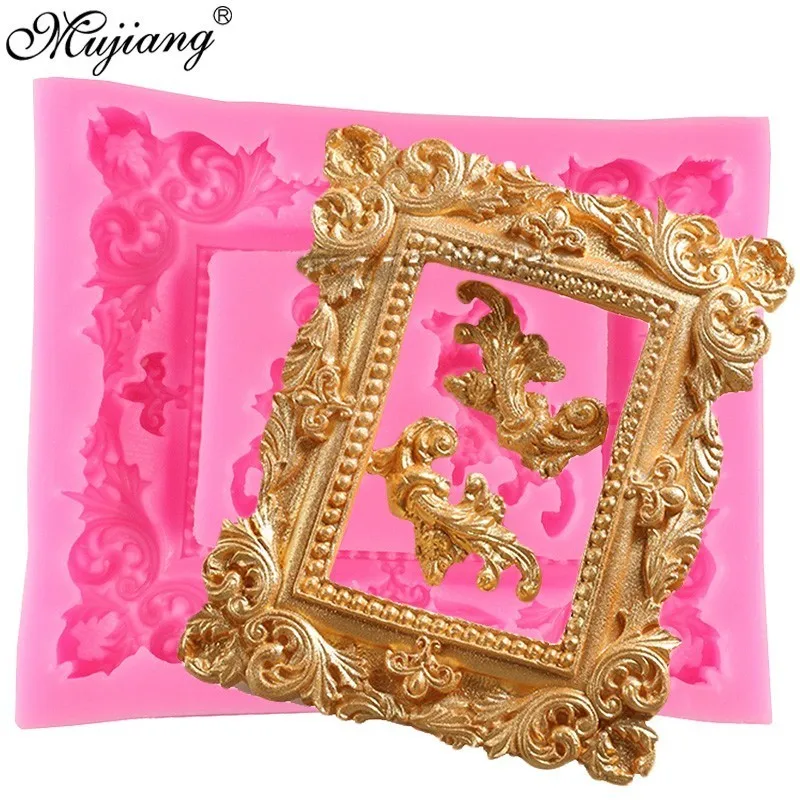 

Frame Silicone Molds Relief Cake Border Fondant Cake Decorating Tools Cookie Baking Polymer Clay Candy Chocolate Gumpaste Mold