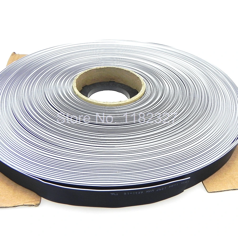 cabo plano cor preta plana cabo de fita 16pin cor preta