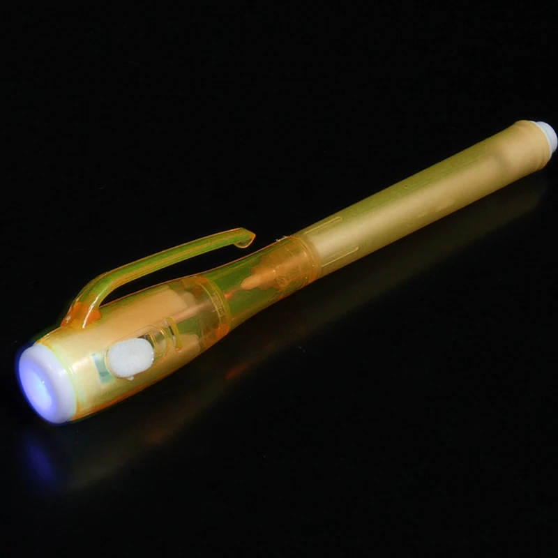Невидимая чернильная ручка Встроенный УФ-светильник магический маркер секретное сообщение ручка набор дропшиппинг