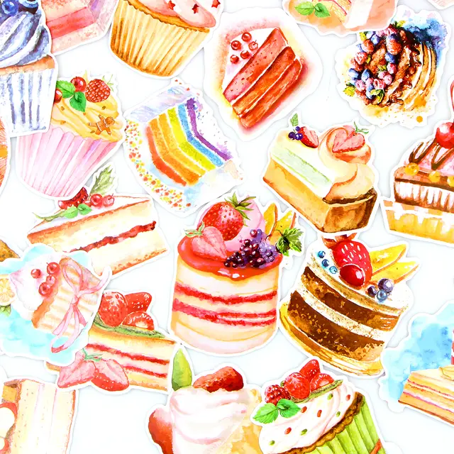 30pcs Box Kawaii Bookmark Book Happy Birthday Greeting Card