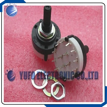 

Free Shipping One Lot 2p,4 pole 12 positions PCB Rotary switch NEW,4P12T