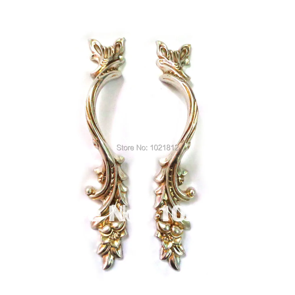 Antique Silver Wardrobe Garderobe Armoire Handles Cupboard