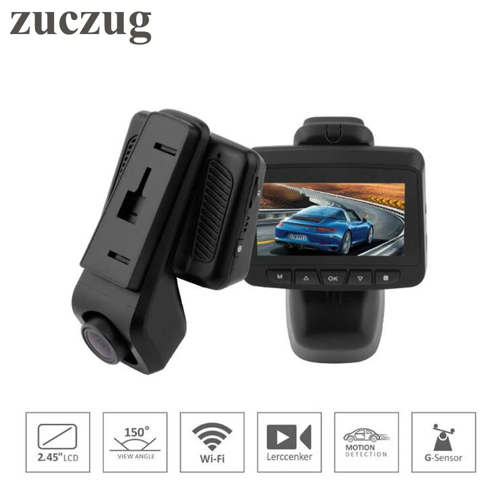 

ZUCZUG Sony IMX323 WiFi Car DVR Camera Dash Cam Novatek 96658 DVR Video Recorder 2.45 inch IPS Screen FHD 1920*1080P 30fps