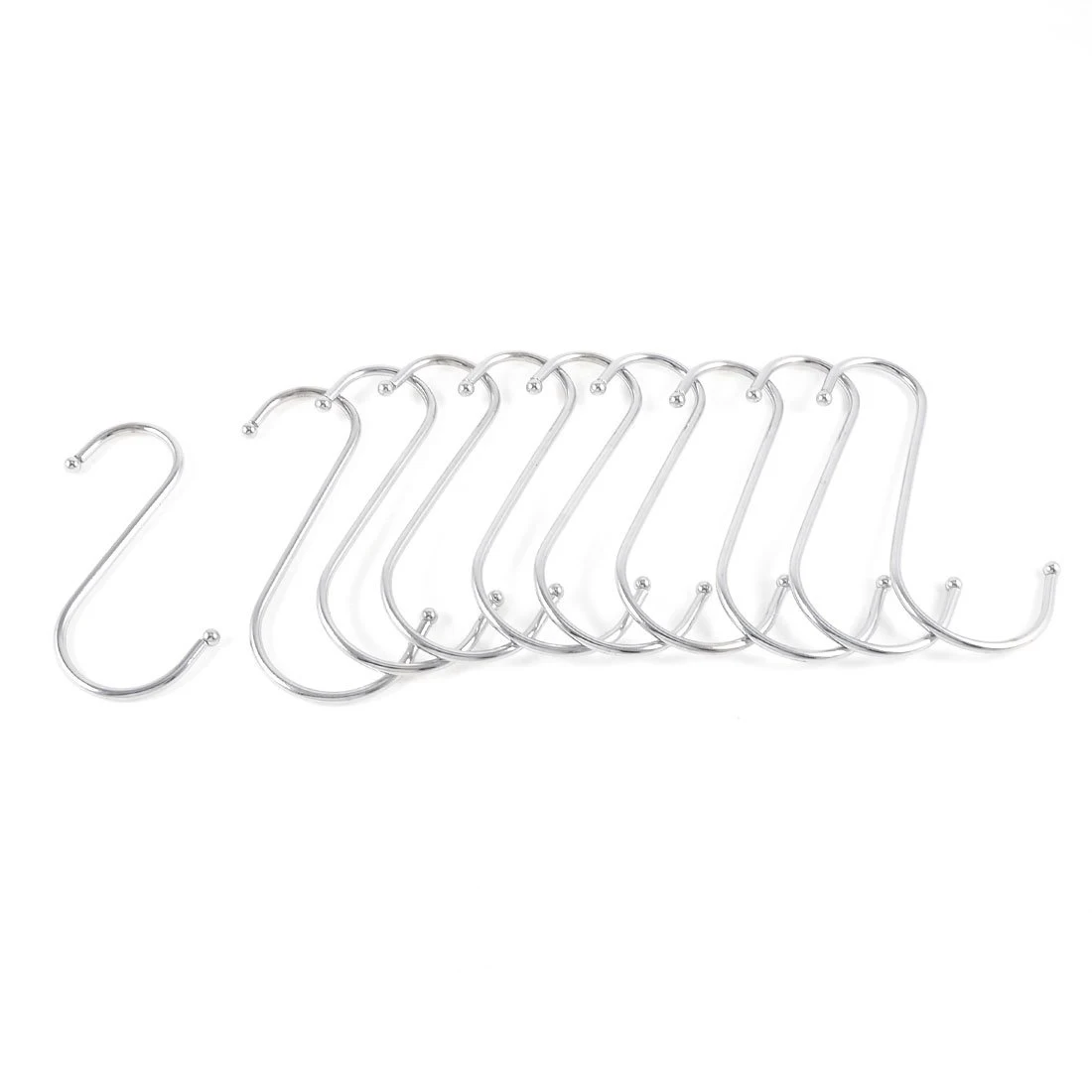Лидер продаж и NShape Нержавеющая сталь вешалка крюк 10 шт. Серебряный тон|hanger stainless