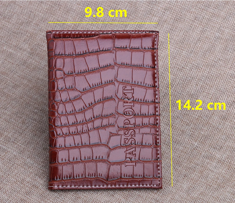 TRASSORY Аллигатор кожа паспорт и дорожный держатель документов Обложка для паспорта чехол для мужчин и женщин