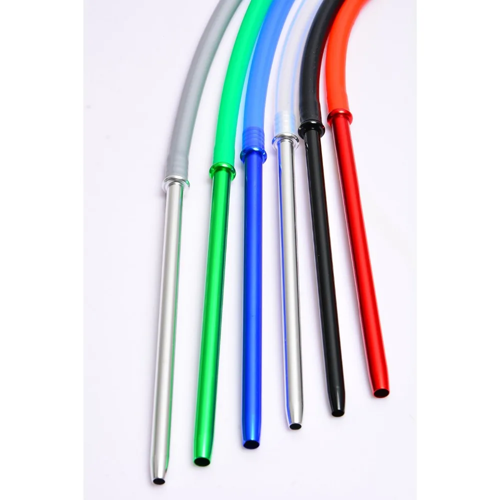 Hookah Shisha Hose With 250mm Aluminum Stem Silicone Hose Shisha Hookah Hose Total 1.7M Long Food grade Silicone 5