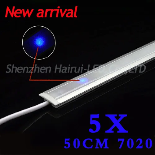 

5pcs 7020 7030 9W 50cm dimmable under cabinet strip lighting touch switch control Kitchen led b DC12V rigid Strip